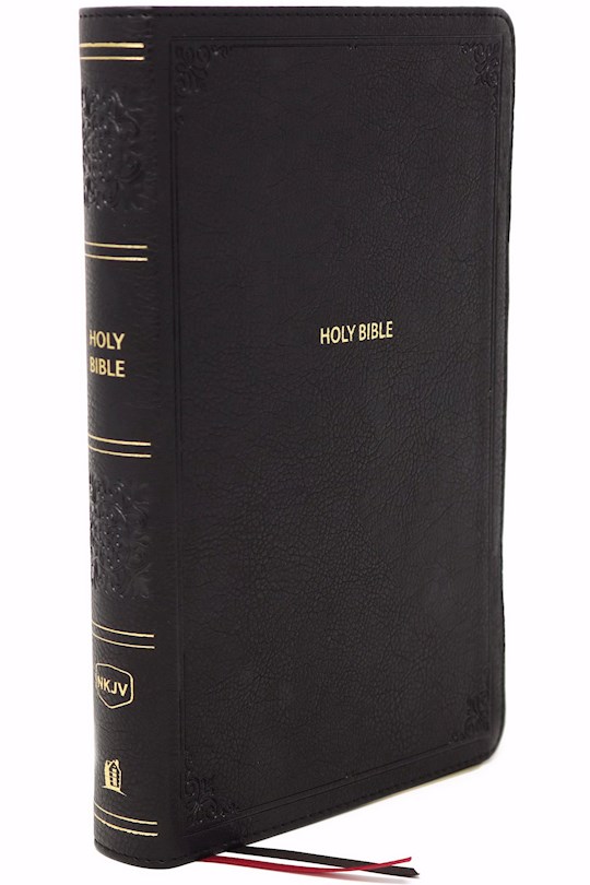 NKJV End-Of-Verse P/S L/P Ref Bible L/S T/I Black - Thomas Nelson